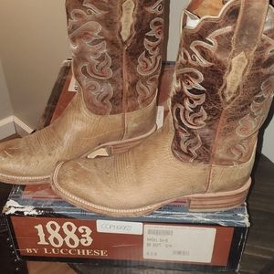 Womens Lucchese 1883 Cowboy Boots sz 8.5